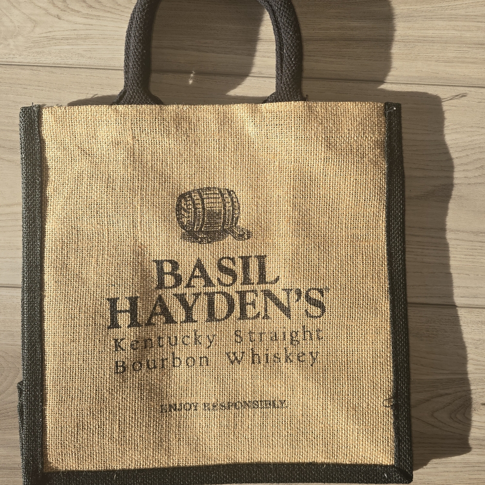Tan and Black Tote Bag